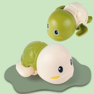 3 PCS Children Summer Bathroom Splashing Cartoon Turtle Toy(Green)