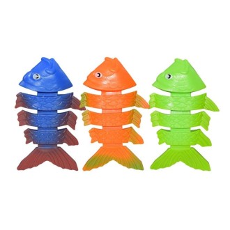 3PCS Fish Bones Diving Swimming Pool Toys Children Summer Water Toys