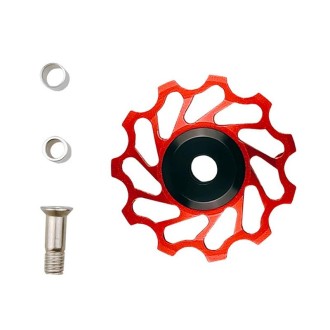 BIKERSAY Bicycle Rear Derailleur Bearing Guide Wheel Accessories, Color: SDL-11 Red