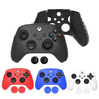 For XBox Series S / X Gamepad Non-Slip Silicone Protective Case(Black)