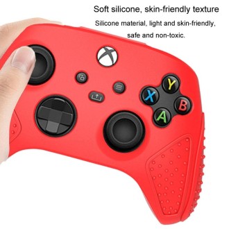 For XBox Series S / X Gamepad Non-Slip Silicone Protective Case(Black)