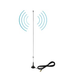 NAGOYA UT-108UV SMA Female Dual Band Magnetic Mobile Antenna for Walkie Talkie, Antenna Length: 50cm
