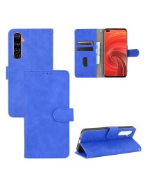 For OPPO Realme X50 Pro / X50 Pro 5G Solid Color Skin Feel Magnetic Buckle Horizontal Flip Calf Texture PU Leather Case with Hol