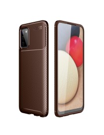 For OPPO Realme X7 Pro Ultra  Carbon Fiber Texture Shockproof TPU Case(Brown)