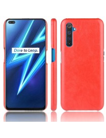 For OPPO Realme 6 Pro Shockproof Litchi Texture PC + PU Case(Red)
