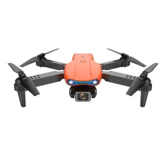 E99 Max 2.4G WiFi Foldable 4K HD Camera RC Drone Quadcopter Toy, Dual Camera (Orange)