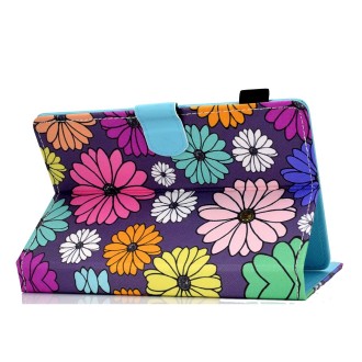 Painted Pattern TPU Horizontal Flip Leather Protective Case For Universal 7 inch(Daisy)