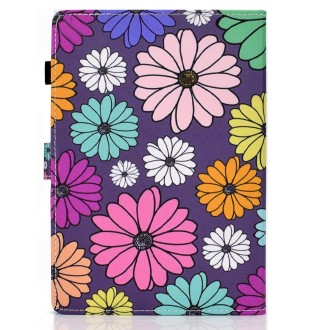 Painted Pattern TPU Horizontal Flip Leather Protective Case For Universal 7 inch(Daisy)