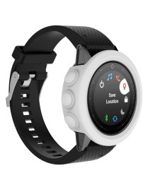 For Garmin Fenix 5S Solid Color Silicone Watch Protective Case(White)