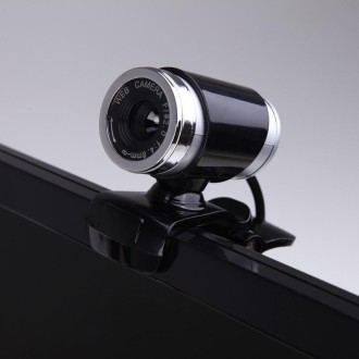 HXSJ A860 30fps 480P HD Webcam for Desktop / Laptop, with 10m Sound Absorbing Microphone, Length: 1.4m(Black)