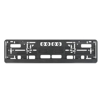 European Standard Single-strip Plastic License Plate Frame, Specification: Carbon Pattern