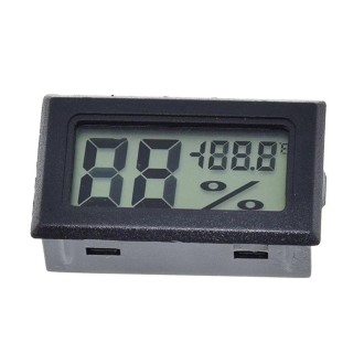 With Probe Digital Thermometer Hygrometer Electronic Temperature Detection Sensor, Model: FY-11 Black