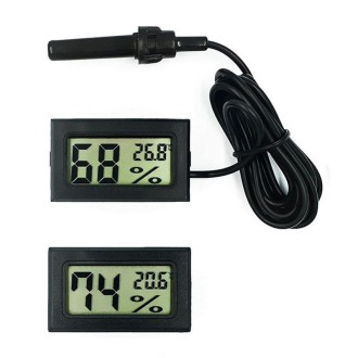 With Probe Digital Thermometer Hygrometer Electronic Temperature Detection Sensor, Model: FY-11 White