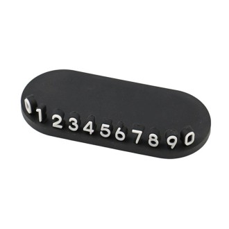 3D Temporary License Plate Removal Ornaments Anti-slip Base(Black)