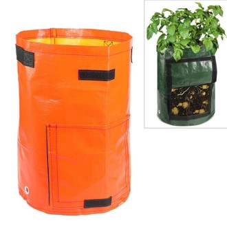 10 Gallons Potato Planting PE Bags Vegetable Planting Grow Bags Farm Garden Supplies, Size: 35cm x 45cm(Orange)