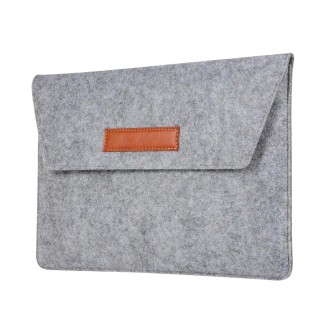 Felt Liner Bag Computer Bag Notebook Protective Cover For 15 inch(Grey)