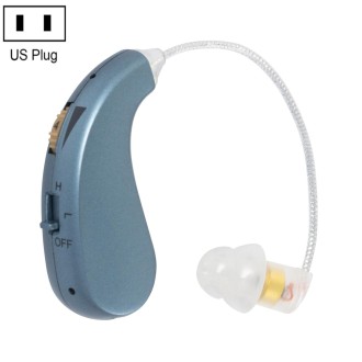 Portable Rechargeable Invisible Hearing Aid US Plug(Blue)