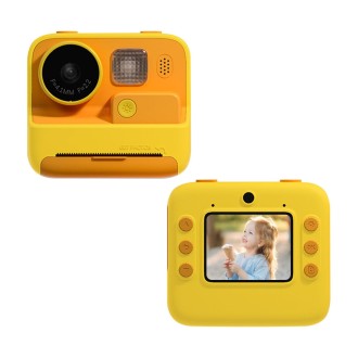 Children Instant Print Camera 4800W Pixel 2-Inch Screen Dual Lens Photography Camera(Without Memory Card Yellow)