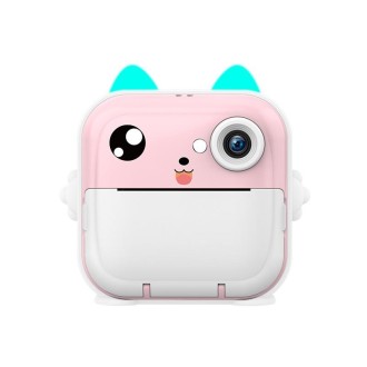 Children Instant Camera Mini Thermal HD Printer Video Photo Digital Camera, Spec: Standard Pink