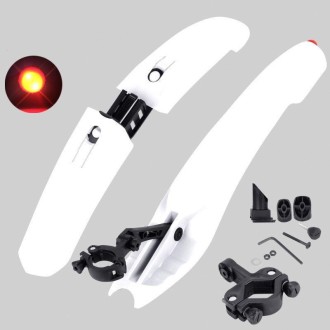 2632 Bicycle Quick Release Mudguards, Style: Widened (White)