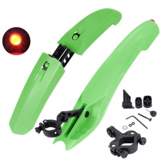 2632 Bicycle Quick Release Mudguards, Style: Widened (Green)