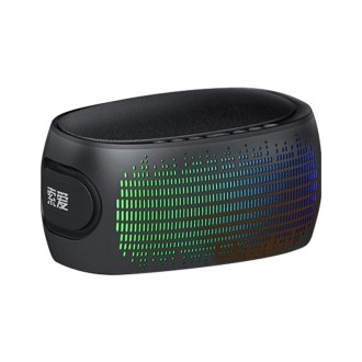 SOAIY K1 Colorful Lighting Mini 3D Surround Subwoofer Wireless Bluetooth Speaker(Black)