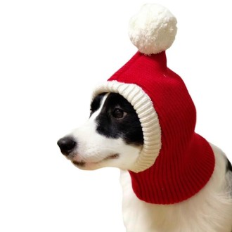 Pet Autumn & Winter Woolen Christmas Hat, Size: S