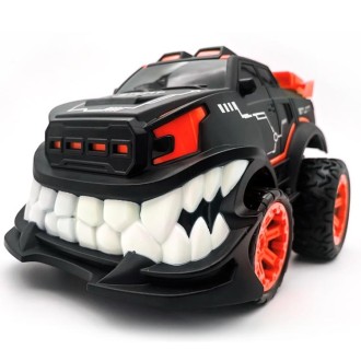 HD885J Devil Tooth Shape 360 Degree Upright Rotation Stunt Remote Control Car Electric Vehicle Toy (Red)