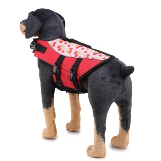 Dog Supplies Pet Swimwear Life Jackets, Size: L(JSY07 Red)