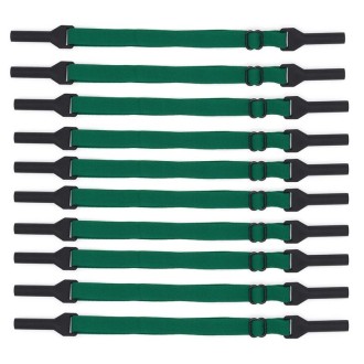 10pcs Short Style Glasses Non-Slip Rope Adjustable Elastic Sports Legs Anti-Drop Fixed Strap(Ink Green)