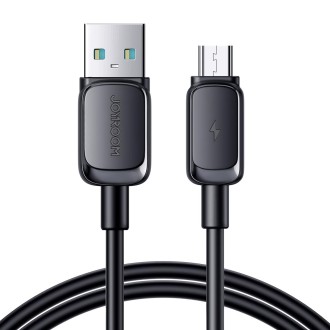 JOYROOM S-AM018A14 Multi-Color Series 2.4A USB to Micro USB Fast Charging Data Cable, Length:1.2m (Black)