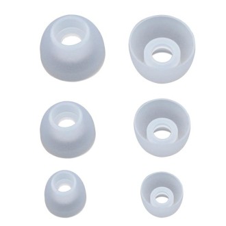 6 PCS KZ Screw Thread Silicone Earbuds For All In-Ear Earphone(White)