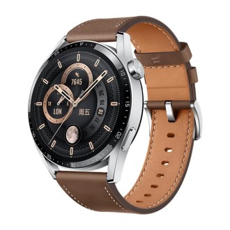 HUAWEI WATCH GT 3 Smart Watch 46mm Leather Wristband, 1.43 inch AMOLED Screen, Support Heart Rate Monitoring / GPS / 14-days Bat