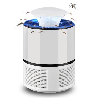 Household Mute Inhalation Photocatalyst USB Physical Mosquito Killer 365-White(USB + Charging Head)