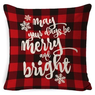 Christmas Decoration Linen Pillowcase Without Pillow Core, Size: 45 x 45cm(SDBZ-00119)