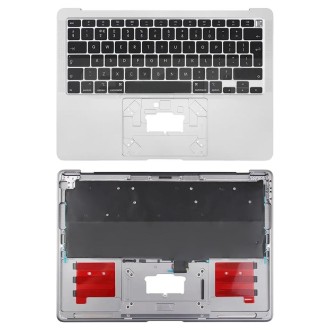 For Macbook Air 13 A2179 2020 C-side Cover + UK Edition Key Board(Silver)