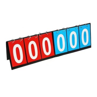 6 Digit Basketball Scoreboard Game Counting Flip Scoreboard Portable Marker