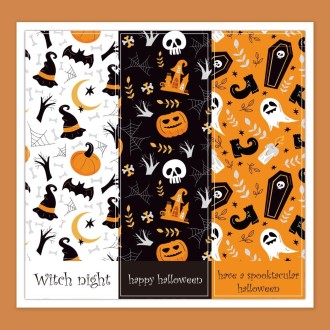 Halloween Rectangular Sticker Gift Box Seal Sticker(H4)