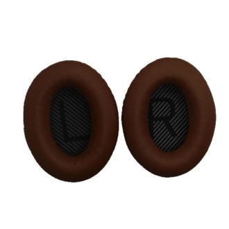 2 PCS Headset Sponge Cover For BOSE QC15 / QC3 / QC2 / QC25 / AE2 / AE2i(Coffee  + Black LR)