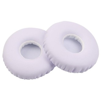 2pcs For JBL Synchros S400BT Headphones Imitation Leather + Memory Foam Soft Earphone Protective Cover Earmuffs(White)