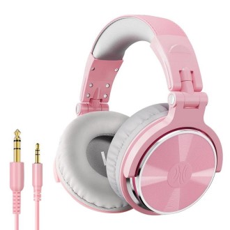 OneOdio Pro-10 Head-mounted Noise Reduction Wired Headphone with Microphone, Color:Pink