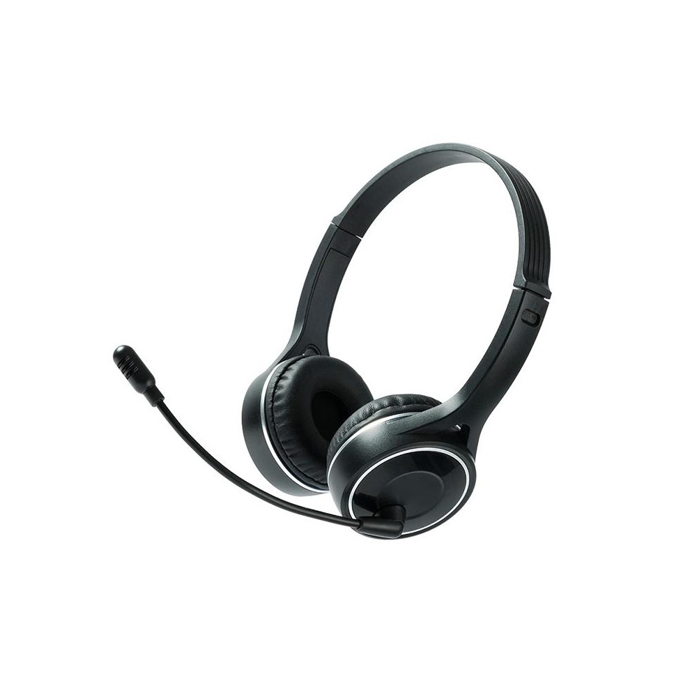 SOYTO SY-T30C Long Microphone Bluetooth Wireless Noise Cancelling Ergonomic Gaming Headset(Black)