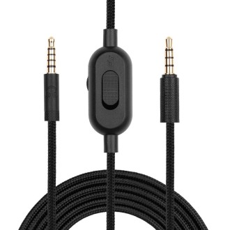 ZS0159 For Logitech G433 / G233 / G Pro / G Pro X 3.5mm Male to Male Gaming Headset Audio Cable with Wire-controlled, Cable Leng