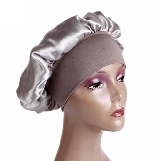 2 PCS TJM-301 Night Cap With Wide Brim And Elasticity Headband Ladies Chemotherapy Cap Hair Care Hat, Size: M 56-58cm(Deep Purpl