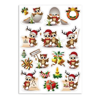 1 Set Christmas Cartoon Illustration Kids Toy Stickers, Size: 148x210mm(P-5)