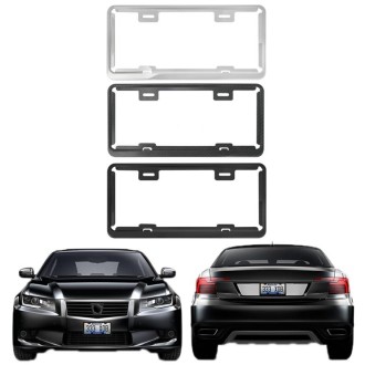 Taiwan Car License Plate Stainless Steel Frame, Specification: Stainless Steel 8K Mirror