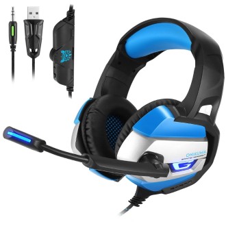 ONIKUMA K5 Deep Bass Gaming Headphone with Microphone & LED Light, For PS4, Smartphone, Tablet, Computer, Notebook