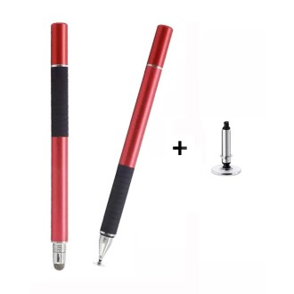 AT-31 Conductive Cloth Head + Precision Sucker Capacitive Pen Head 2-in-1 Handwriting Stylus with 1 Pen Head(Red)