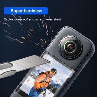 For Insta360 X3 STARTRC 2pcs Curved  HD Explosion-proof Soft Film