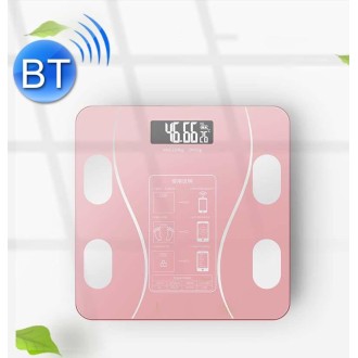 Smart Bluetooth Weight Scale Home Body Fat Measurement Health Scale Battery Model(Curve Pink)